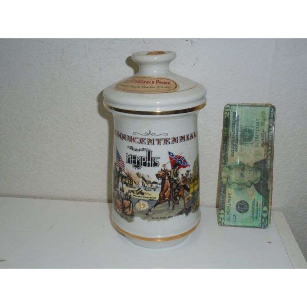 1969 Old Fitzgerald Decanter Commemorating the Memphis Sesquicentennial. Missing